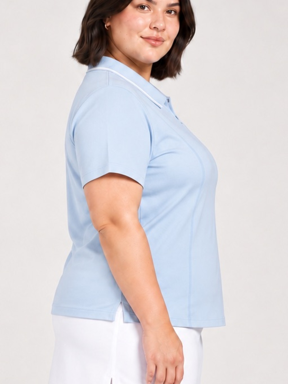NWT Mondetta Women’s Short Sleeve Performance Polo- blue